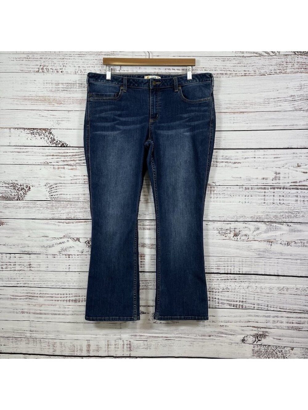 Carhartt Blue Layton Slim Bootcut Medium Wash Denim Jeans